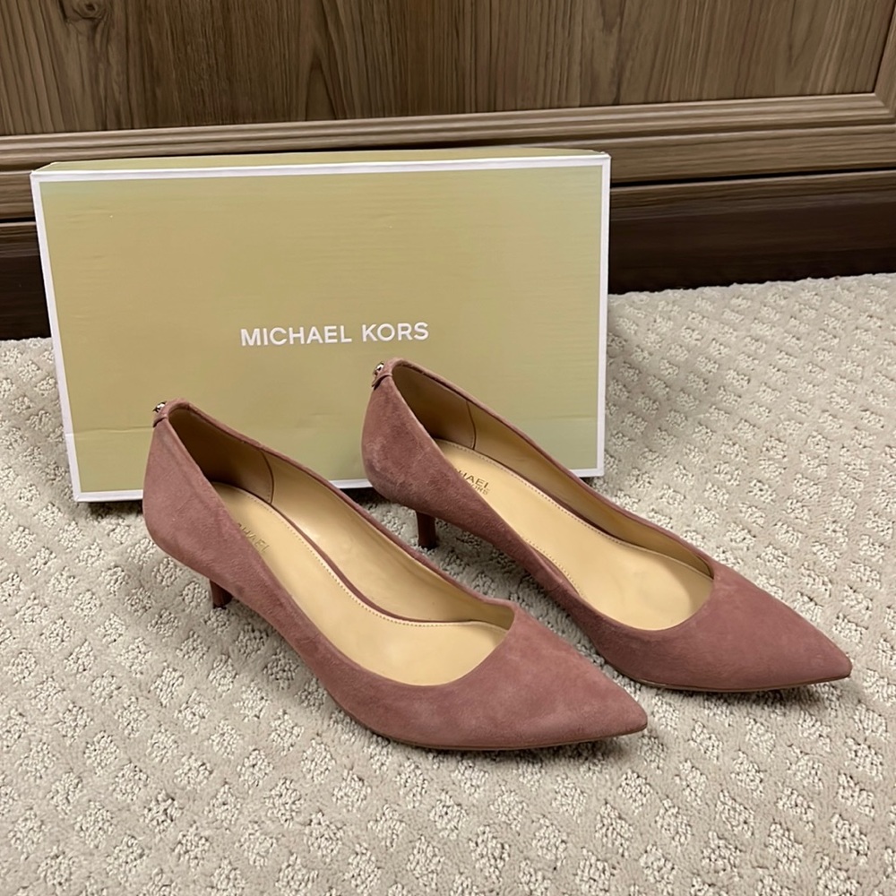 MICHAEL by MICHAEL KORS dusty rose kitten heel!